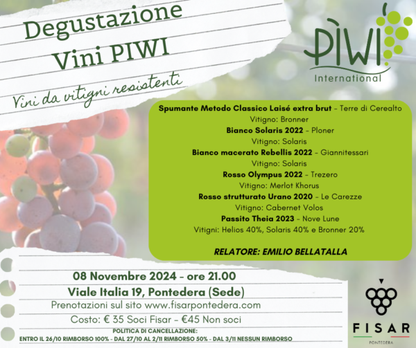 Vini PIWI - Vini da vitigni resistenti