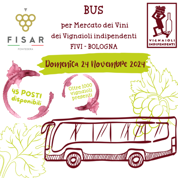 BUS per Mercato dei Vini dei Vignaioli indipendenti FIVI  BOLOGNA